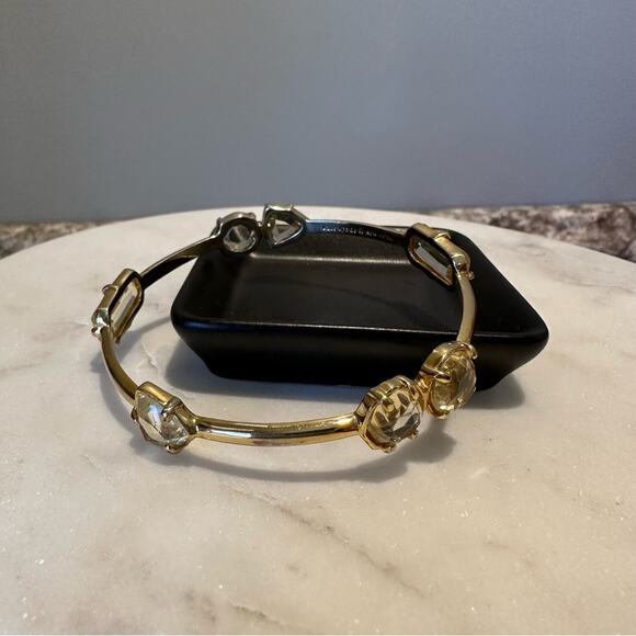 Kate Spade - Vegas Jewels bangle bracelet with pale yellow crystal stones, EUC - Picture 9 of 10